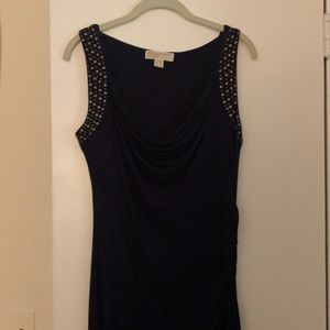 Michael Kors, navy blue with gold accents on sleeve, good condition